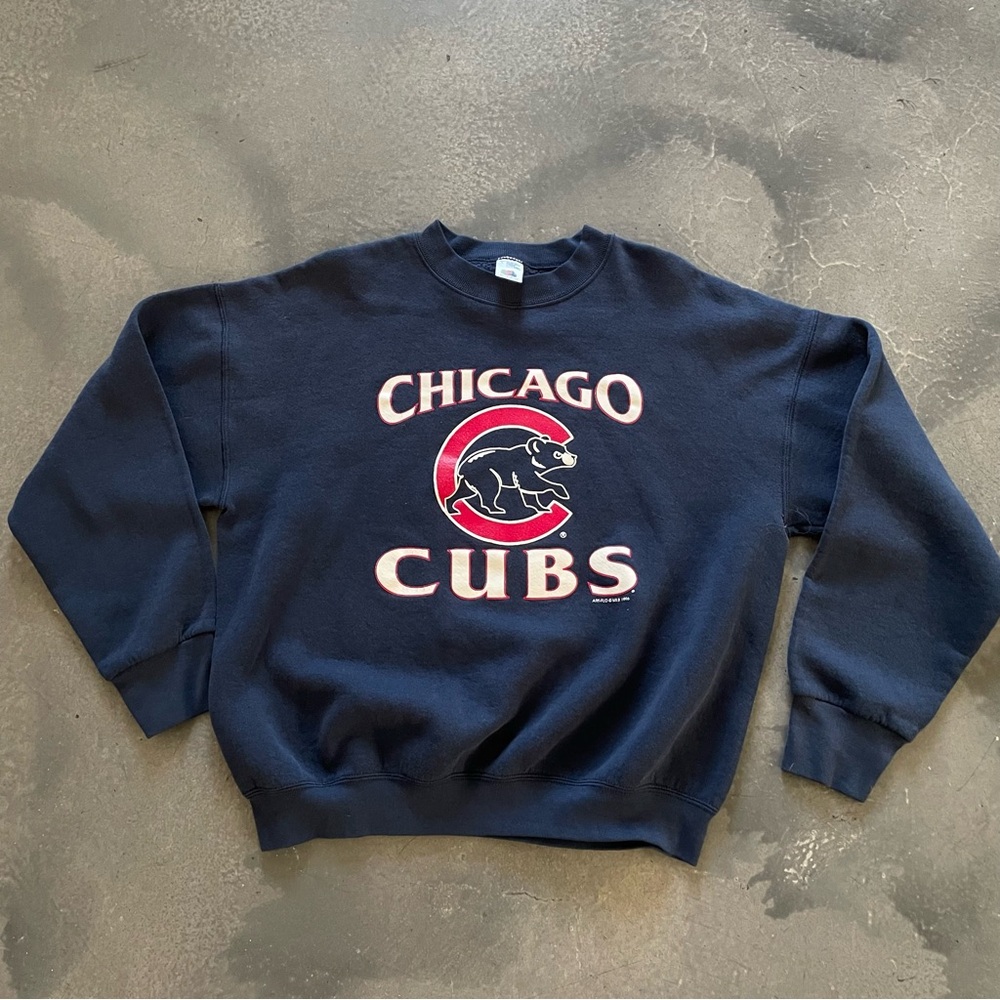 Fruit Of The Loom Vintage 90's Chicago Cubs Crewneck Sweatshirt Sz L